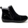 Chaussures Femme Boots Pediconfort Boots double zip fourrées Noir