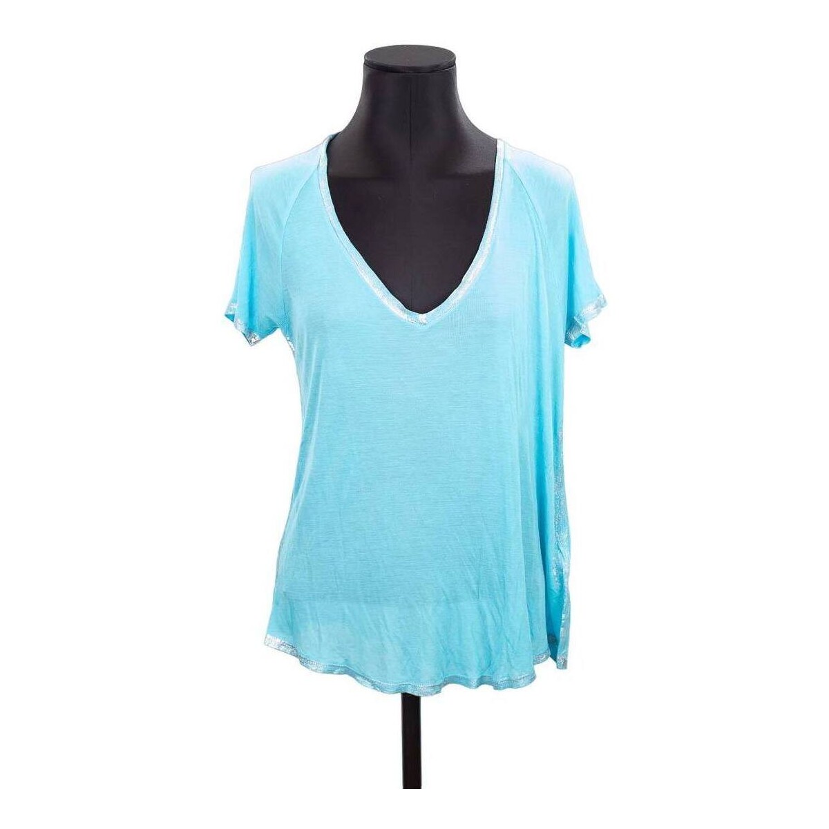 Vêtements Femme Débardeurs / T-shirts sans manche Zadig & Voltaire T-shirt en coton Bleu