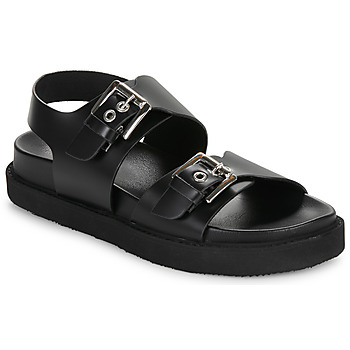 Chaussures Femme vous devez assurer un entretien régulier de vos chaussures en cuir Jonak LAGO Noir