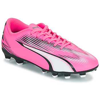 Chaussures Fille Football Silver Puma ULTRA PLAY FG/AG Jr Rose / Blanche
