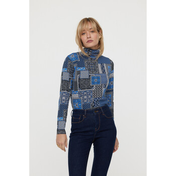 Vêtements Femme T-shirts & Polos Lee Cooper Object V neck t-shirt in khaki Bleu