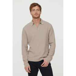 Vêtements Homme T-shirts & Polos Lee Cooper Polo Bino Taupe Beige