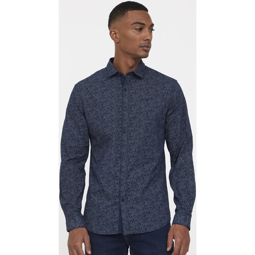 Vêtements Homme Chemises manches cropped Lee Cooper Chemise Dioki Navy Bleu