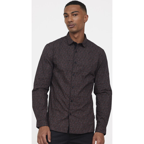 Vêtements Homme Chemises manches longues Lee Cooper Phys graphic-print cotton T-shirt Noir
