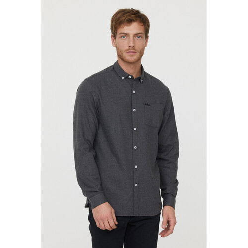 Vêtements Homme Chemises manches longues Lee Cooper BOSS Kidswear logo print colour-block polo shirt Noir