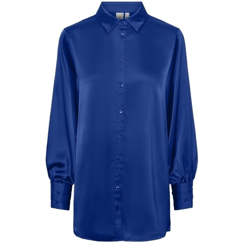 Vêtements Femme Tops / Blouses Y.a.s YAS Noos Pella Shirt L/S - Surf The Web Bleu