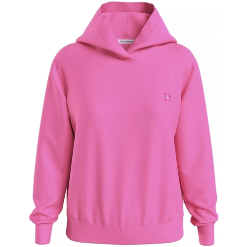 Vêtements Femme Sweats Calvin Klein Jeans Distressed Sweat a capuche  Ref 61739 Pink Amour Rose