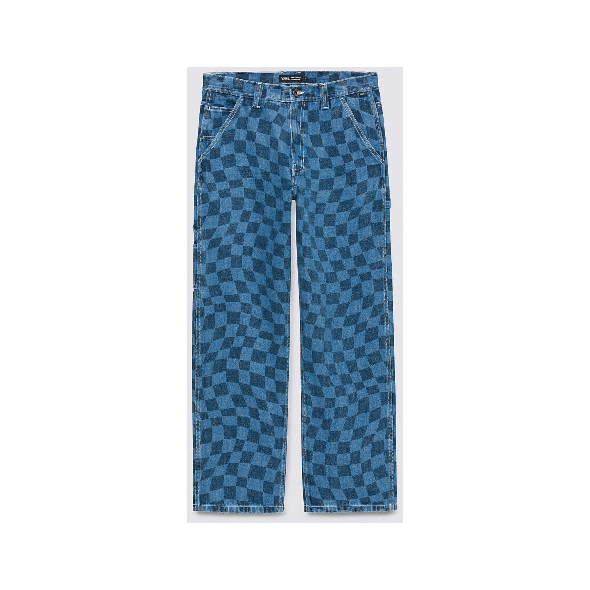 Vêtements Homme Pantalons Vans Drill chore carp checkboard denim pant Bleu