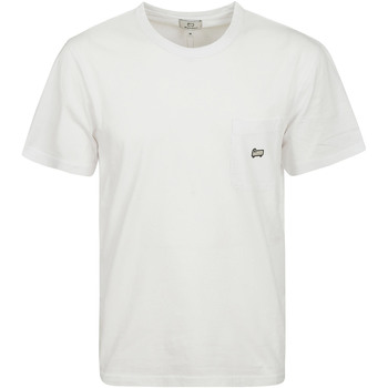 Vêtements Homme T-shirts manches courtes Woolrich cfwote0094mrut2926-8041 Blanc