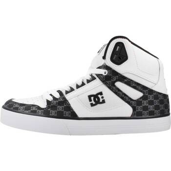Chaussures Homme Baskets mode DC highs Shoes PURE HIGH TOP WC Blanc