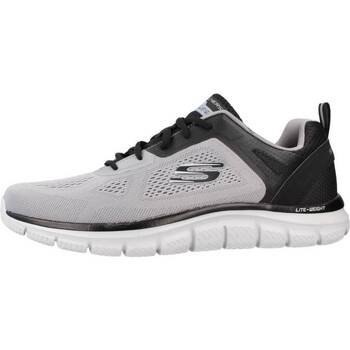 Chaussures Homme Baskets mode Stripe Skechers TRACK Gris