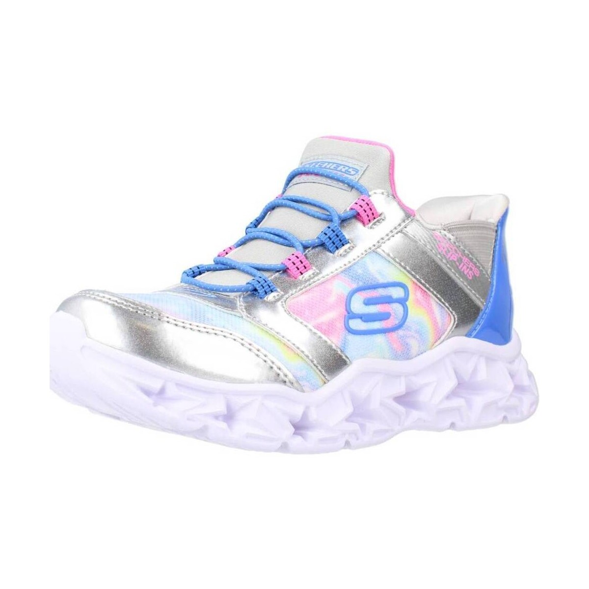 Chaussures Fille Baskets basses Skechers SLIP-INS GALAXY LIGHTS Gris