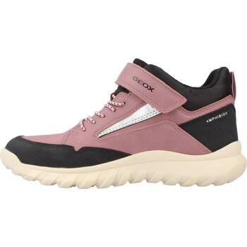 Chaussures Fille Bottes Geox J SIMBYOS G. Rose