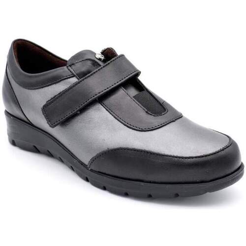 Chaussures Femme Blucher De Velcro Con Lycra Pitillos 2704 Noir