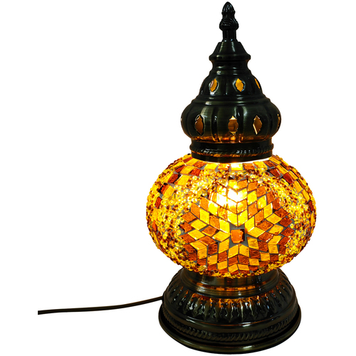 Maison & Déco Lampes à poser Signes Grimalt Lampe En Mosaïque Orange