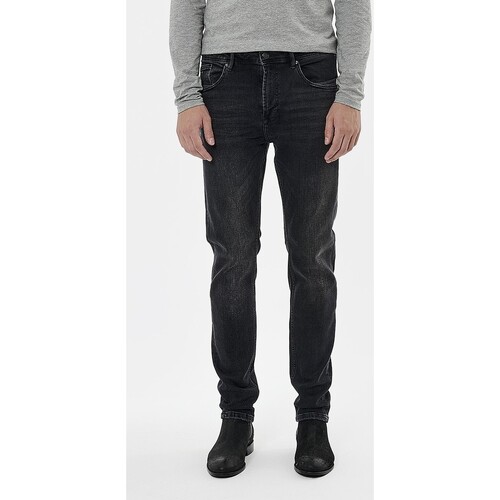 Vêtements Homme Jeans skinny Kaporal - Jean slim - noir délavé Noir