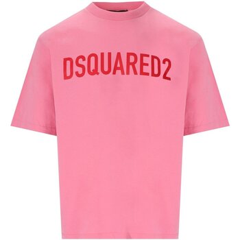 Vêtements Homme T-shirts manches courtes Dsquared Loose Fit Rose