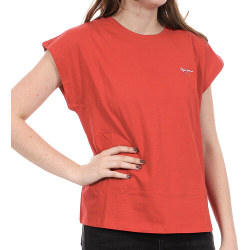 Vêtements Femme T-shirts manches courtes Pepe jeans PL504821 Rouge