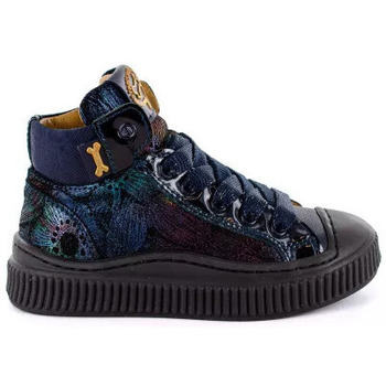 Chaussures Fille Baskets montantes Saro Calf Navy-brick NILDE DARK BLUE Marine