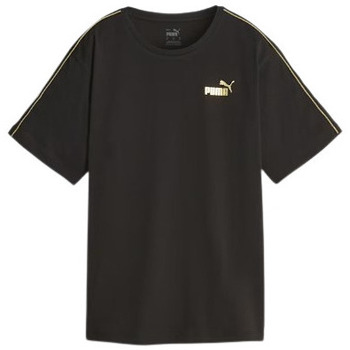 Vêtements Femme T-shirts manches courtes Puma TEE SHIRT MINIMAL GOLD - Noir - XS Noir