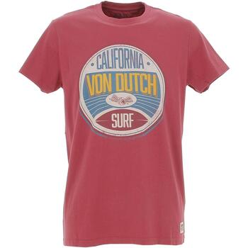 Vêtements Homme T-shirts manches courtes Von Dutch Tee-shirt mc regular fit Bordeaux