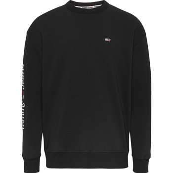 Vêtements Homme Sweats Tommy Jeans Reg Linear Placement Crew Sweater Noir