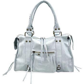Sacs Femme pre-owned Small Tribute Bag Patent Leather Oh My Bag SANDSTORM Blanc