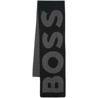 Accessoires textile Homme Bonnets BOSS Echarpe logo  noire en laine Noir