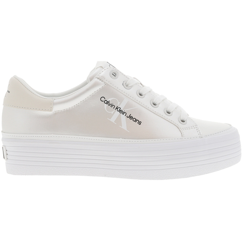 Chaussures Femme Baskets mode Calvin Klein Jeans Sneakers plateforme Blanc