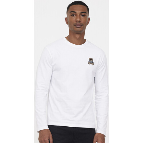 Vêtements T-shirts & Polos Lee Cooper Word Run Kurzärmeliges T-shirt Blanc
