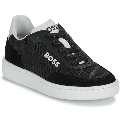 Chaussures Garçon Baskets Crawling BOSS CASUAL J50858 Noir