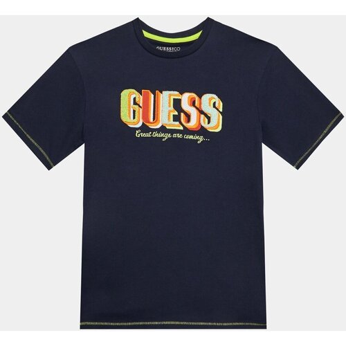 Vêtements Enfant T-shirts & Polos Guess L3YI08 K8HM4 Bleu