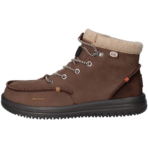 Chaussures Homme Baskets basses HEYDUDE Bradley Boot Leather Marron