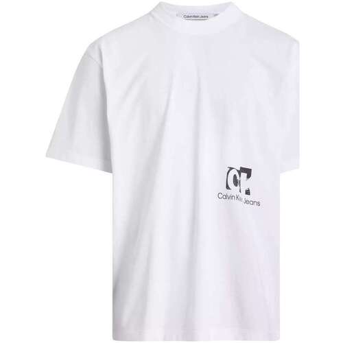 Vêtements Homme T-shirts Jackets courtes Calvin Klein Jeans 153178VTAH23 Blanc