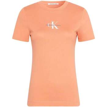 Vêtements Femme T-shirts manches courtes Calvin Klein Jeans 153184VTAH23 Orange