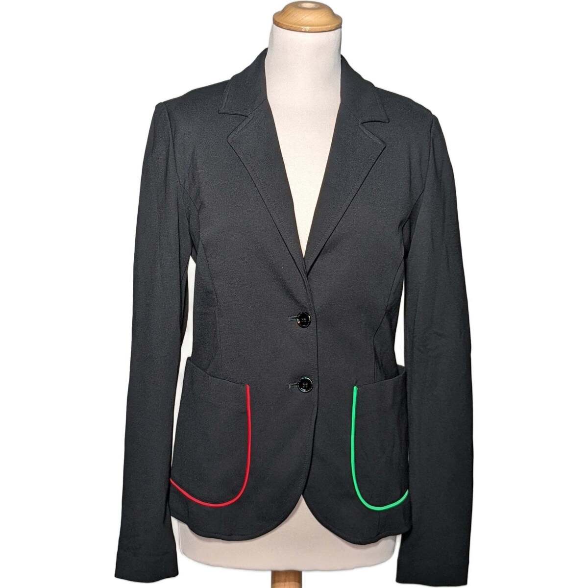 Vêtements Femme Vestes Benetton veste mi-saison  42 - T4 - L/XL Noir Noir