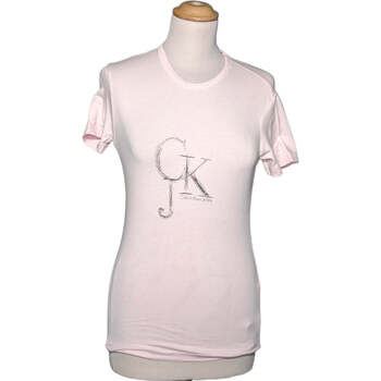 Vêtements Femme T-shirts & Polos Calvin Klein Jeans 34 - T0 - XS Rose