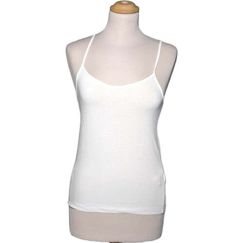 Vêtements Femme Débardeurs / T-shirts sans manche Monoprix débardeur  34 - T0 - XS Blanc Blanc