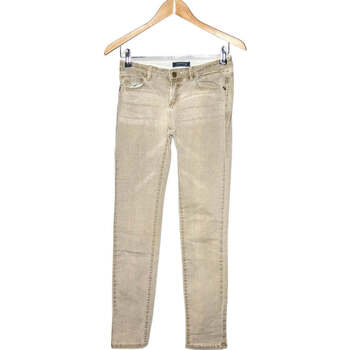 jeans bonobo  jean slim femme  34 - t0 - xs marron 
