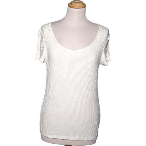 Vêtements Femme Utilisez au minimum 1 lettre majuscule Etam top manches courtes  38 - T2 - M Blanc Blanc