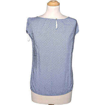 Vêtements Femme Jupe Courte 36 - T1 - S Blanc Camaieu top manches courtes  38 - T2 - M Bleu Bleu