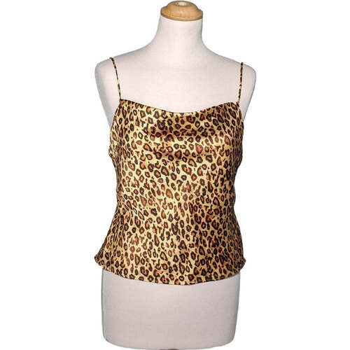 Vêtements Femme Trendyol Polka Print Midi Dress With High Neck And Sheer Hem Detail Zara débardeur  38 - T2 - M Marron Marron