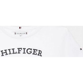 Vêtements Fille T-shirts & Polos Tommy Hilfiger KG0KG07431 MONOTYPE-WHITE Blanc