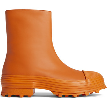 Chaussures Femme Bottes Camper Bottines Traktori cuir Orange