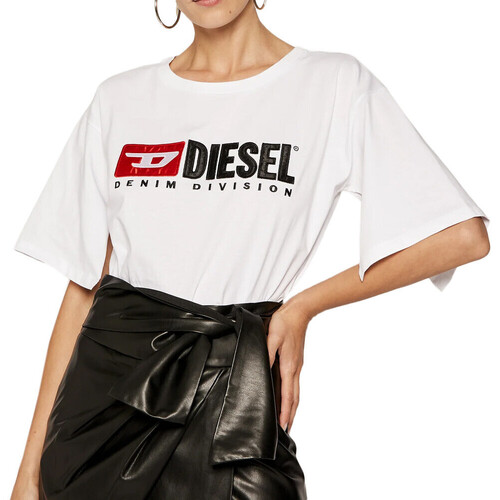 Vêtements Femme T-shirts & Polos Diesel 00SPB9-0CATJ Blanc
