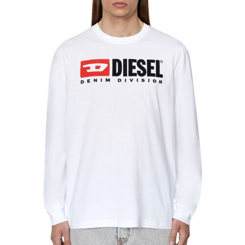 Vêtements Homme T-shirts manches longues Diesel 00SLJY-0CATJ Blanc