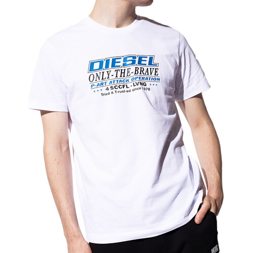 Vêtements Homme T-shirts manches courtes Diesel A02970-0GRAI Blanc