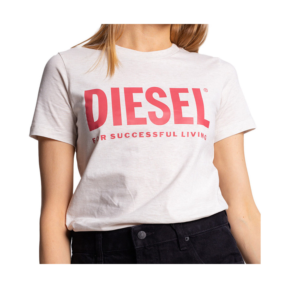 Vêtements Femme T-shirts & Polos Diesel A04685-0AAXJ Blanc