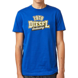 Vêtements edition T-shirts manches courtes Diesel A03365-0GRAI Bleu