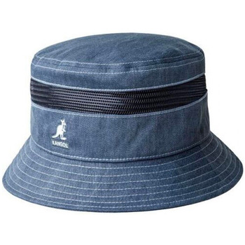 chapeau kangol  distressed cotton mesh bucket / bleu marine 